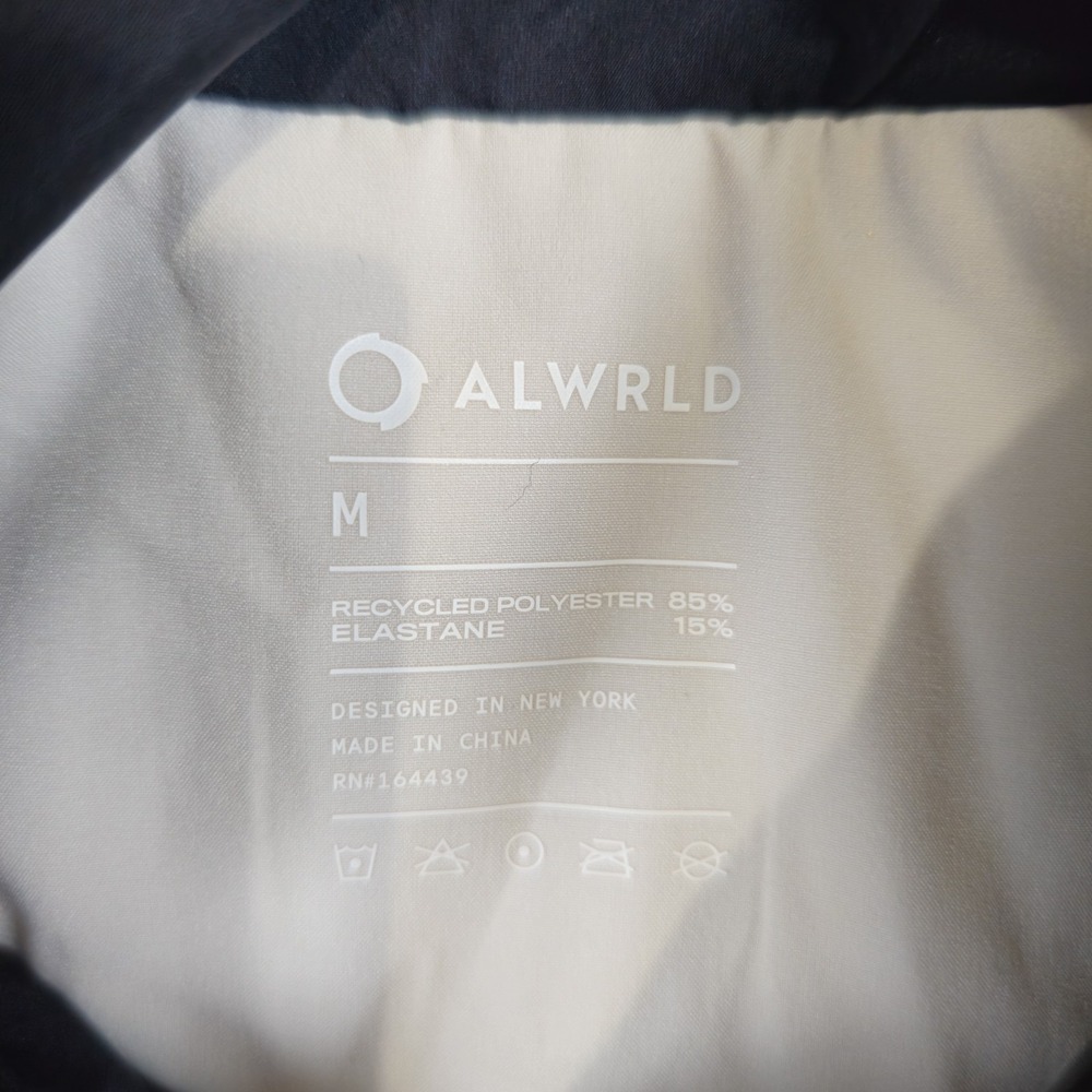 Alwrld Black Biodegradable Vest Full Zip Hooded Sleeveless Puffer Jacket Mens M - Picture 7 of 16